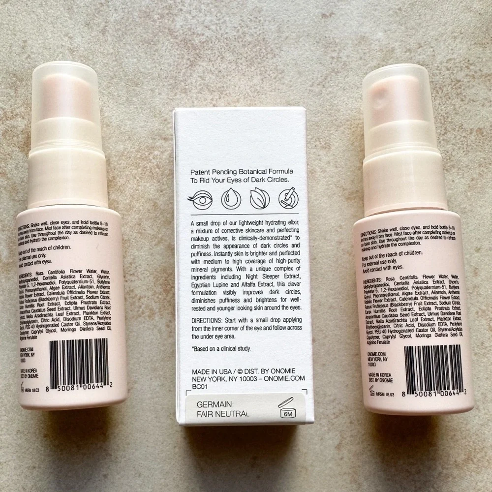 Onomie Radical Setting Mist &‎ Bright Concealing Elixir